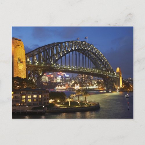 Sydney Harbor Bridge and Park Hyatt Sydney Hotel Postcard