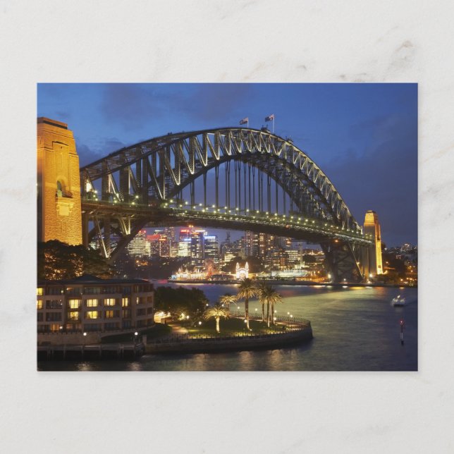 Sydney Harbor Bridge and Park Hyatt Sydney Hotel Postcard (Front)