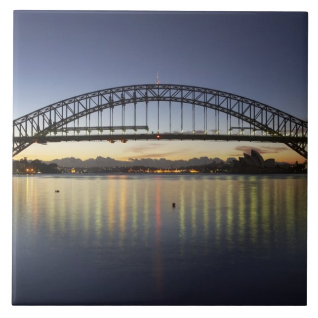 Sydney Harbor Bridge and Sydney Opera House at Tile (Front)