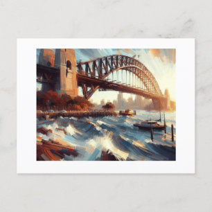Sydney Harbor Bridge Australia Postcard