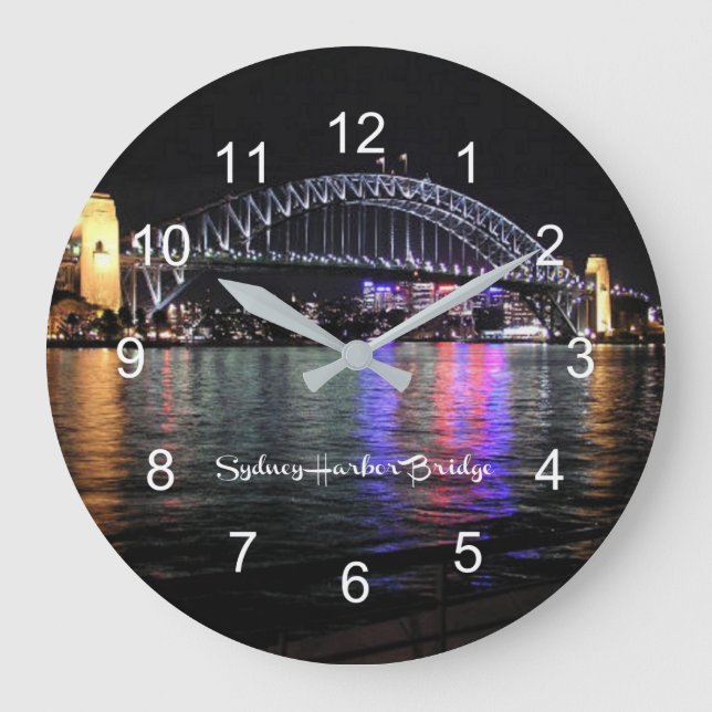 Sydney Harbor Bridge, labeled Large Clock (Front)