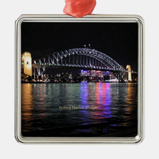 Sydney Harbor Bridge Metal Ornament (Front)