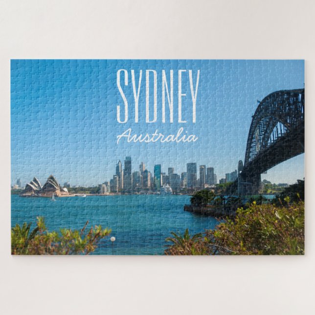 Sydney Harbor Bridge & Opera House, 1014 pieces Jigsaw Puzzle (Horizontal)