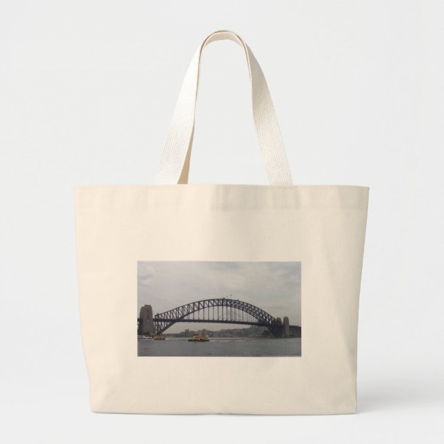 Sydney Harbor Large Tote Bag (Front)