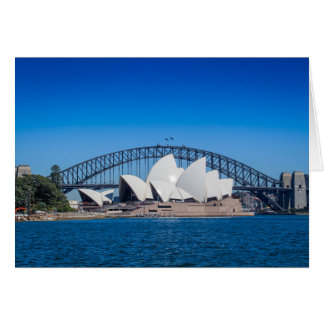 Sydney Harbor on a beautiful morning Cards