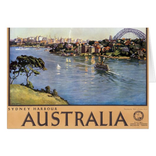 Sydney Harbour, Australia Cards (Front Horizontal)