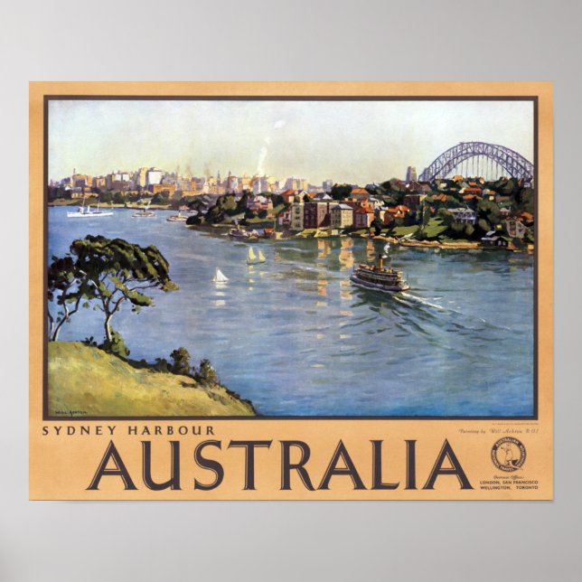 Sydney Harbour, Australia Poster (Front)