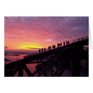 Sydney Harbour Bridge at Sunset Cards