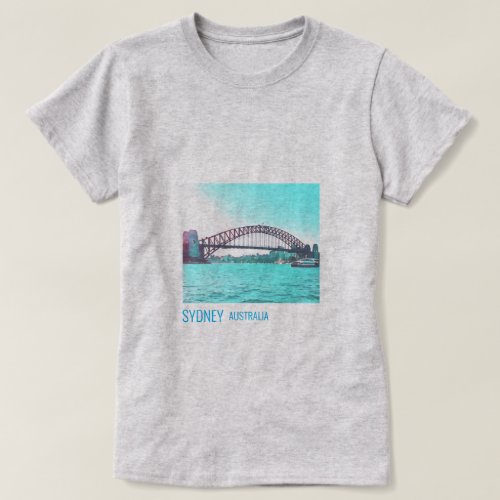 Sydney Harbour Bridge Australian travel T_Shirt