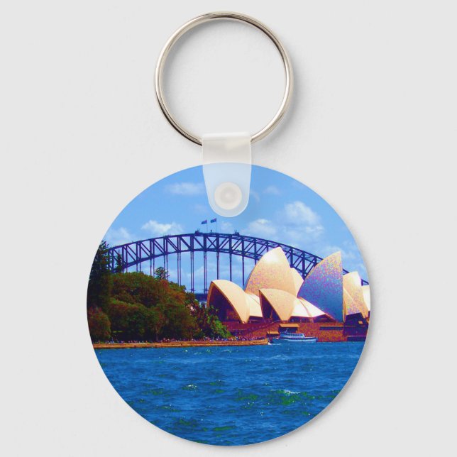 sydney harbour bright keychain (Front)