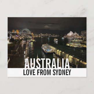 Sydney Harbour by Night Love from Australia
