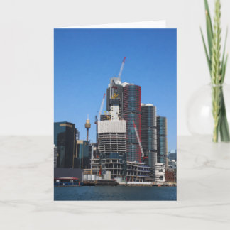 Sydney Harbour Cityscape Painterly Card