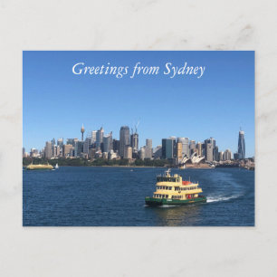 sydney harbour ferry postcard