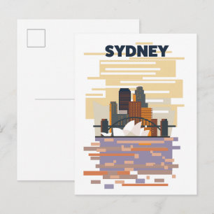 Sydney Harbour Invitation Postcard