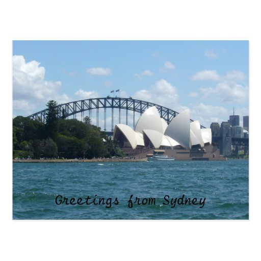 sydney harbour postcard | Zazzle