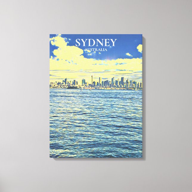 Sydney Harbour skyline Travel print (Front)