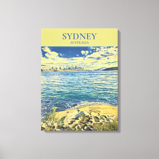 Sydney Harbour skyline Travel print (Front)