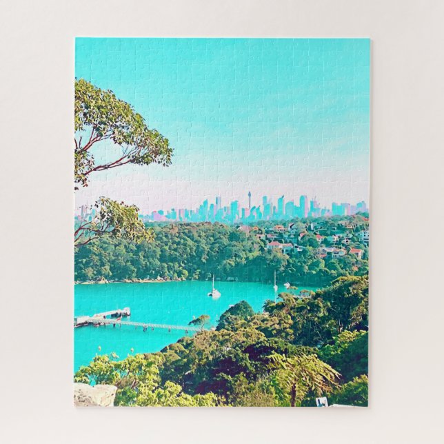 Sydney Harbour Skyline view Mosman Jigsaw Puzzle (Vertical)