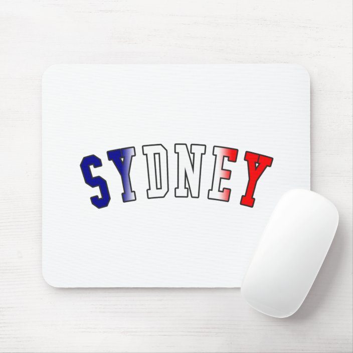Sydney in Australia National Flag Colors Mousepad