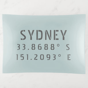 Sydney Latitude Longitude Trinket Tray