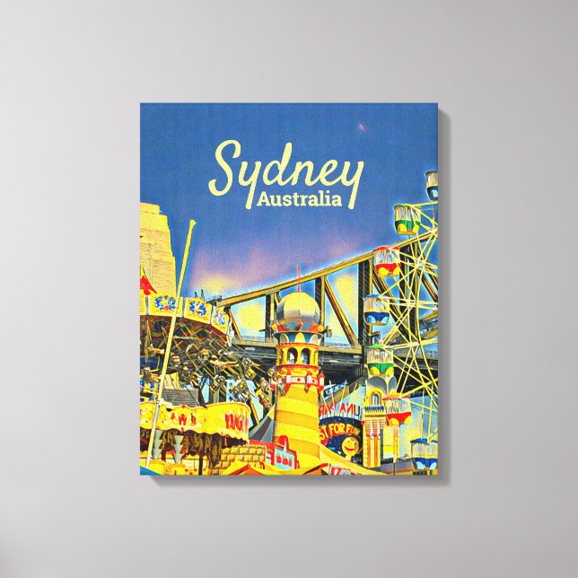 Sydney Luna Park fun fair travel print (Front)