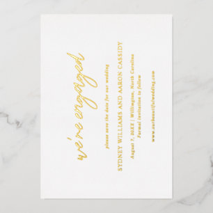 Sydney Modern Wedding Save the Date Foil Invitation