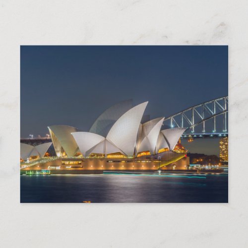 Sydney Opera at night Postcard