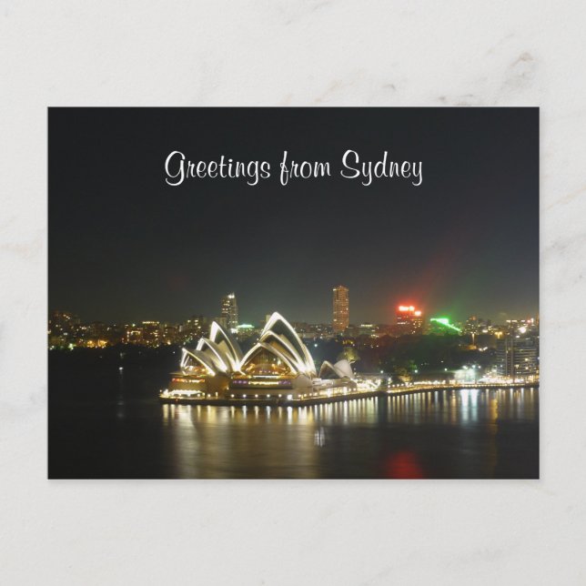 sydney opera frontal postcard (Front)