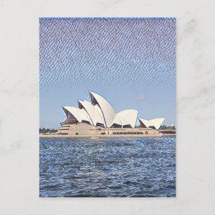 sydney opera glimmer postcard