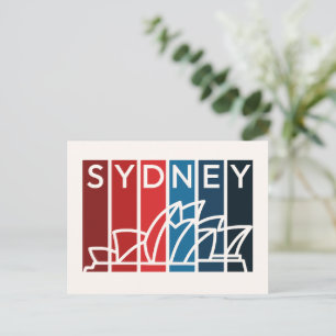 Sydney Opera House Abstract Art Postcard