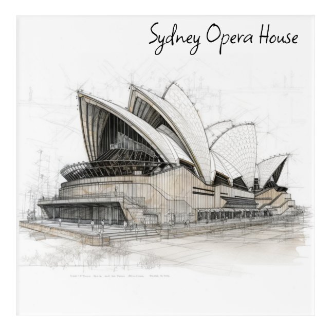 Sydney Opera House Acrylic Print (Front)