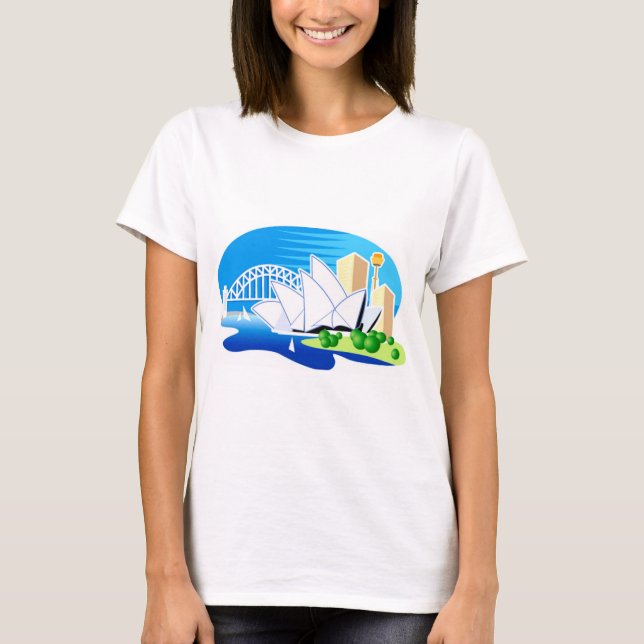 Sydney Opera House and Bridge T-Shirt (Front)