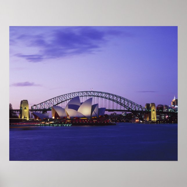 Sydney Opera House and Harbor, New South 2 Poster (Front)