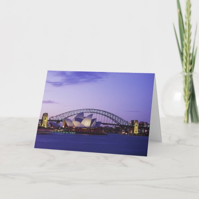 Sydney Opera House and Harbour, New South 2 Card (Front)