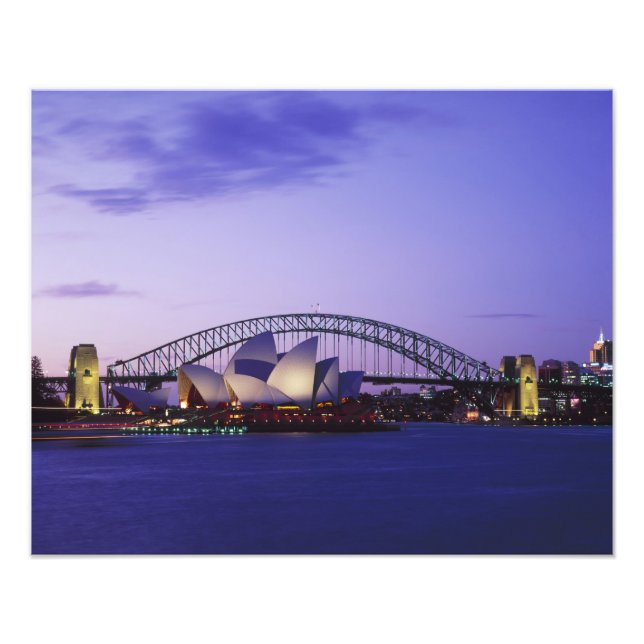 Sydney Opera House and Harbour, New South 2 Photo Print (Front)