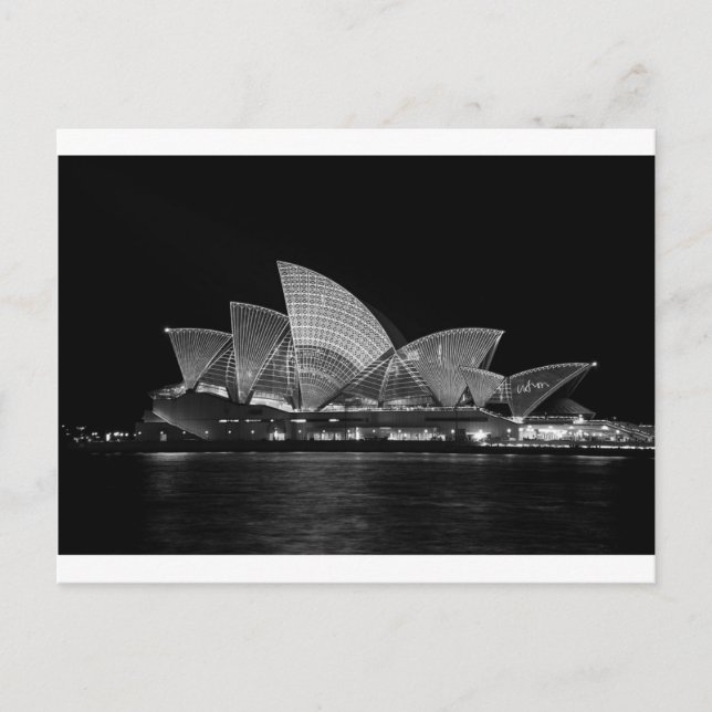 Sydney Opera House at Night Australia Postcard (Front)