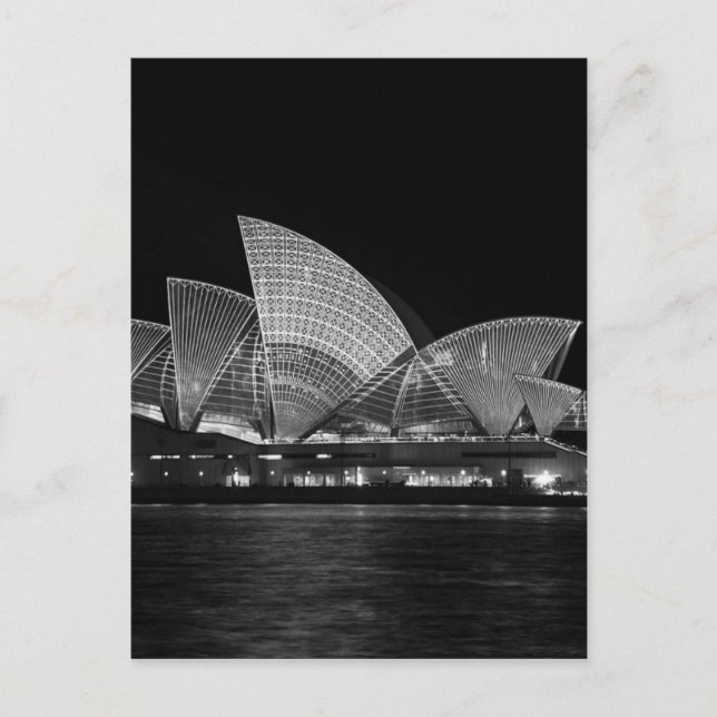 Sydney Opera House at Night Australia Postcard (Front)