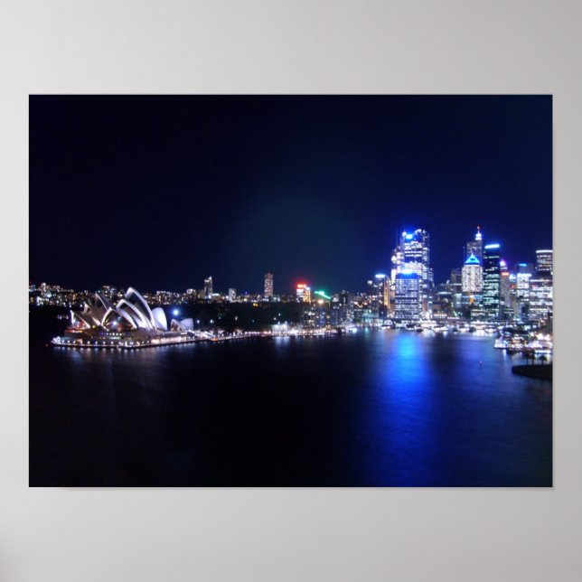 Sydney Opera House at Night Poster (Front)