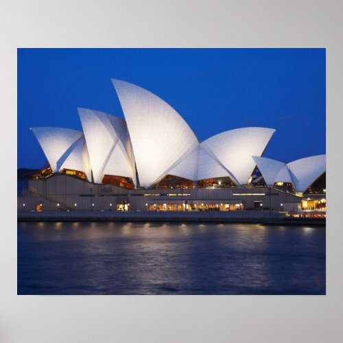 Sydney Opera House at Night Sydney New South Poster