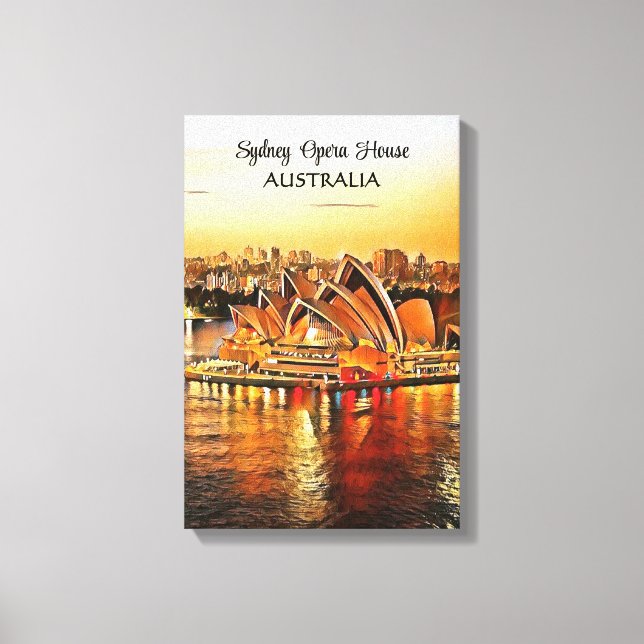 Sydney Opera House, Australia Canvas Print (Front)