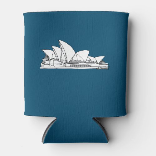 Sydney Opera House Australia drawing sketch Can Cooler