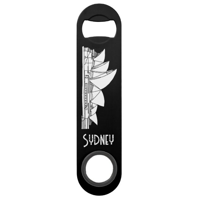 Sydney Opera House Australia drawing souvenir Bar Key (Front)