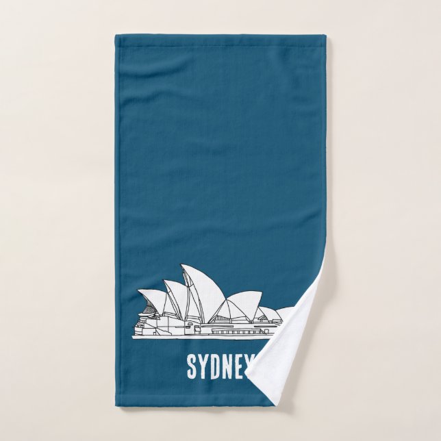 Sydney Opera House Australia drawing souvenir Hand Towel (Hand Towel)