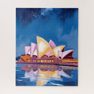 Sydney Opera House, Australia Painting Jigsaw Puzzle