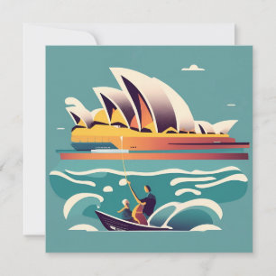 Sydney Opera House Australia painting souvenir