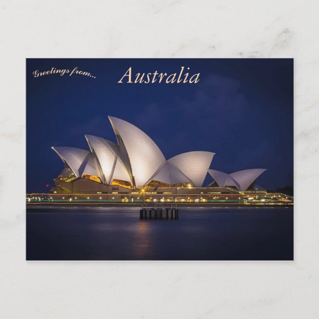 Sydney Opera House Australia Postcard (Front)