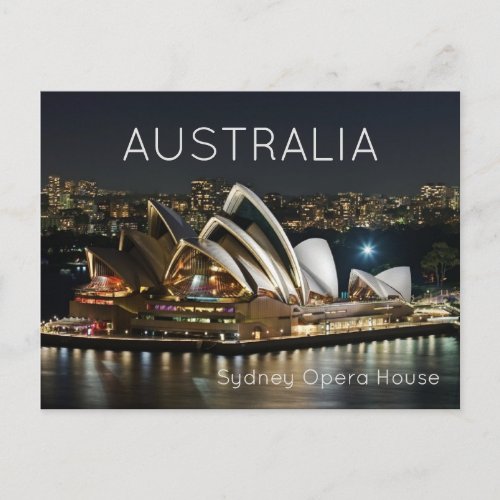 Sydney Opera House Australia Postcard