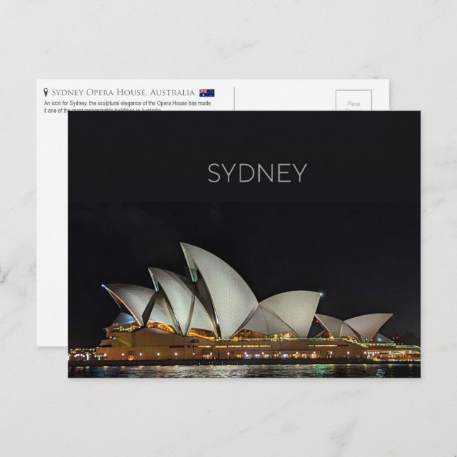 Sydney Opera House, Australia Postcard (Front/Back)