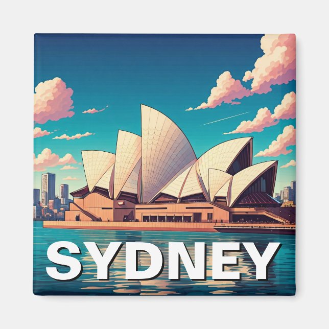Sydney Opera House Australia sideview Magnet (Front)
