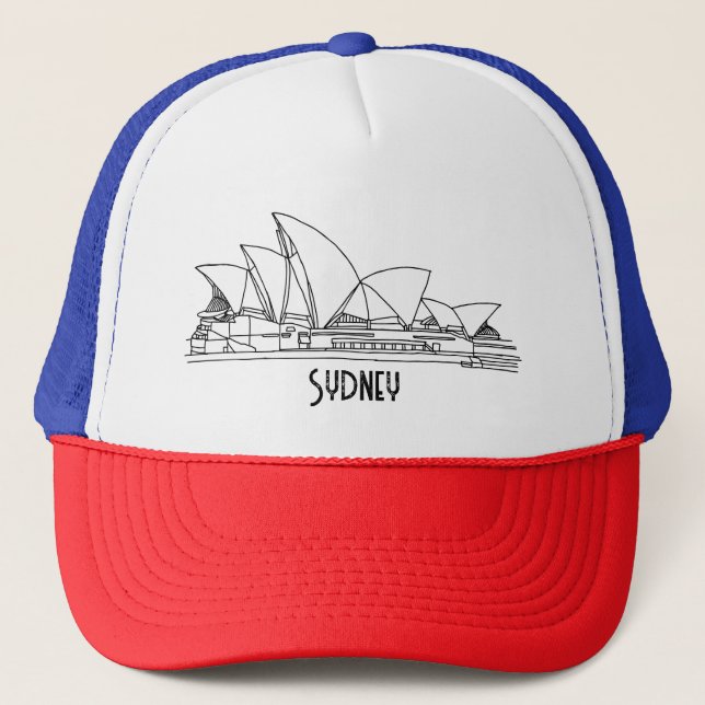 Sydney Opera House Australia souvenir Trucker Hat (Front)